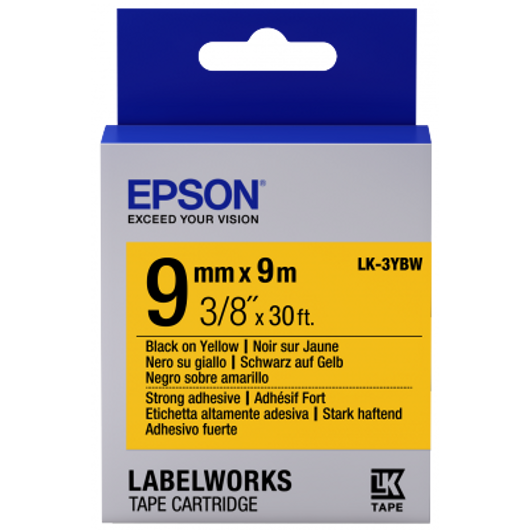 LK-3YBW extra erős Fekete/Sárga 9/9 (mm/m)
