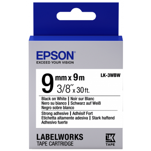 LK-3WBW extra erős Fekete/Fehér 9/9 (mm/m)