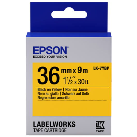 LK-7YBP pasztell Fekete/Sárga 36/9 (mm/m)
