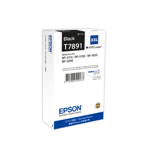 EPSON T7891 TINTAPATRON BLACK 4.000 OLDAL KAPACITÁS (EREDETI)