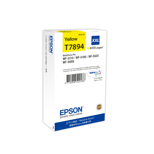 EPSON T7894 TINTAPATRON YELLOW 4.000 OLDAL KAPACITÁS (EREDETI)